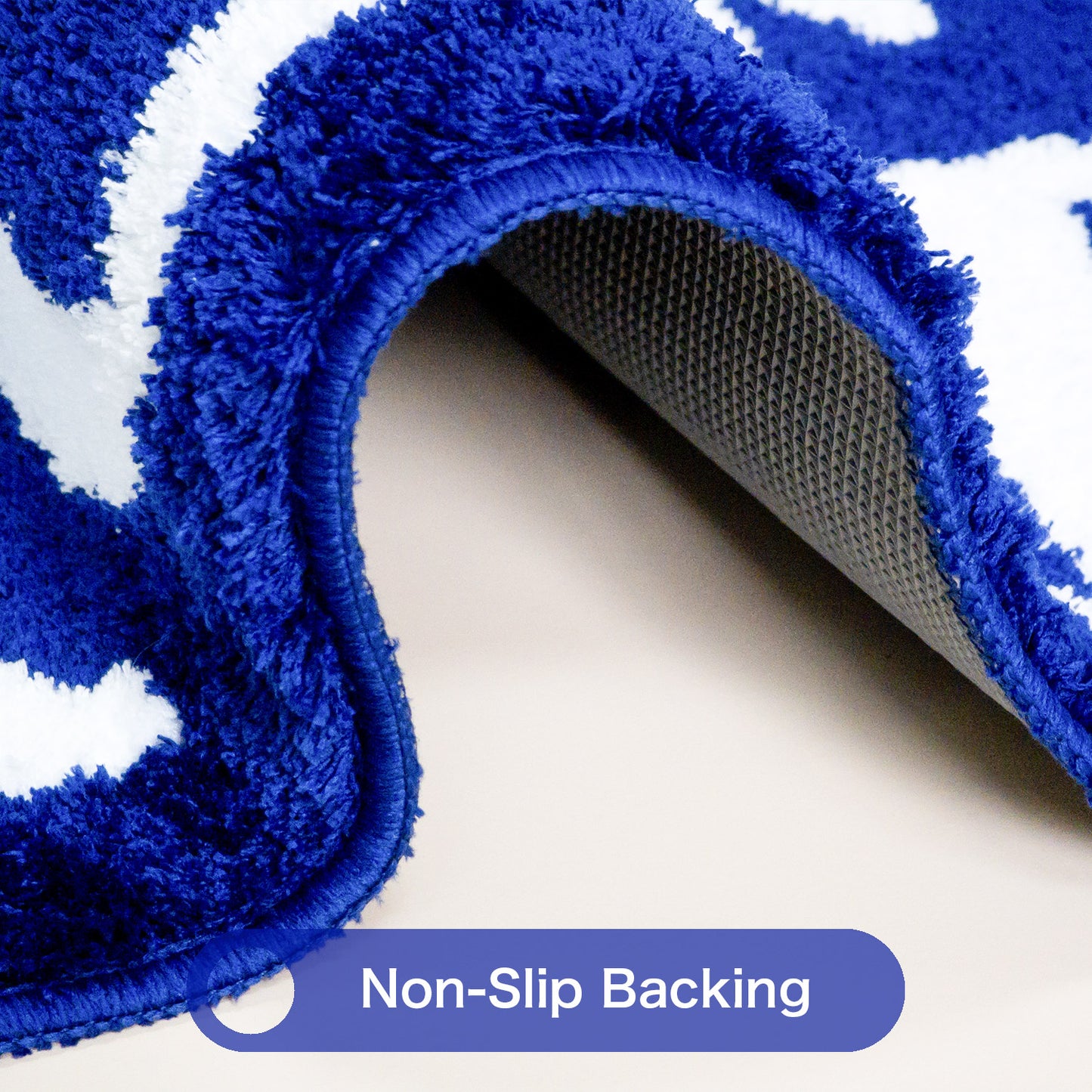 Feblilac Soft Tufted Bath Mat – Absorbent & Non-Slip Love Never Falls Bathroom Rug