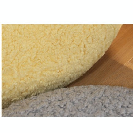 Feblilac Donut Teddy Velvet Memory Foam Cushion