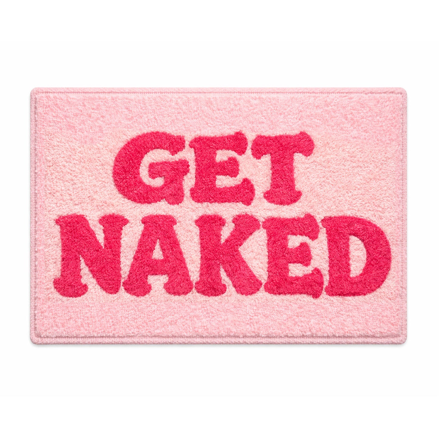 Get Naked Tufted Bath Mat – Cute Pink Bathroom Rug