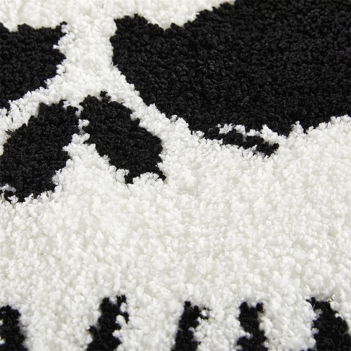 Feblilac Halloween Round Bathroom Rugs Mat 2ft, Non-Slip Machine Washable Soft Absorbent Shaggy Bath Rug