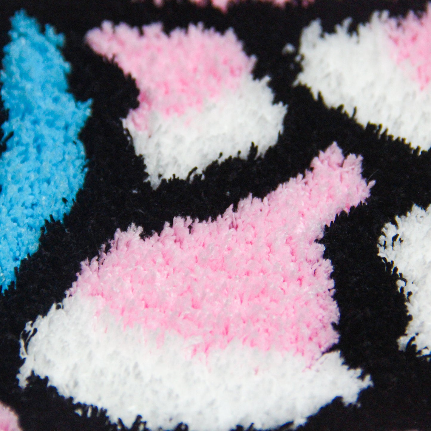 Feblilac Cute Pink and Blue Koi Fish Bath Mat