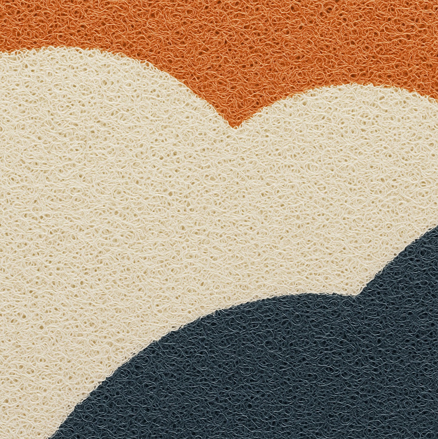 Feblilac Colorful Cloud Silky Loop Door Mat – Non-Slip Outdoor & Indoor Welcome Mat