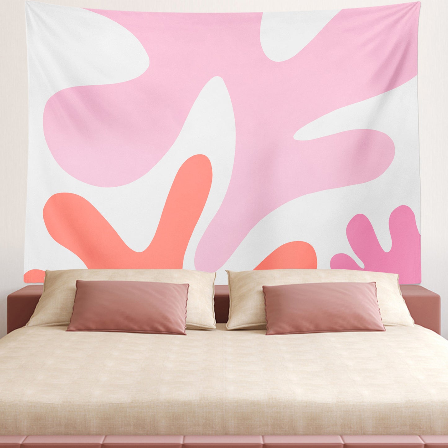 Feblilac Abstract Coral Tapestry Wall Decor