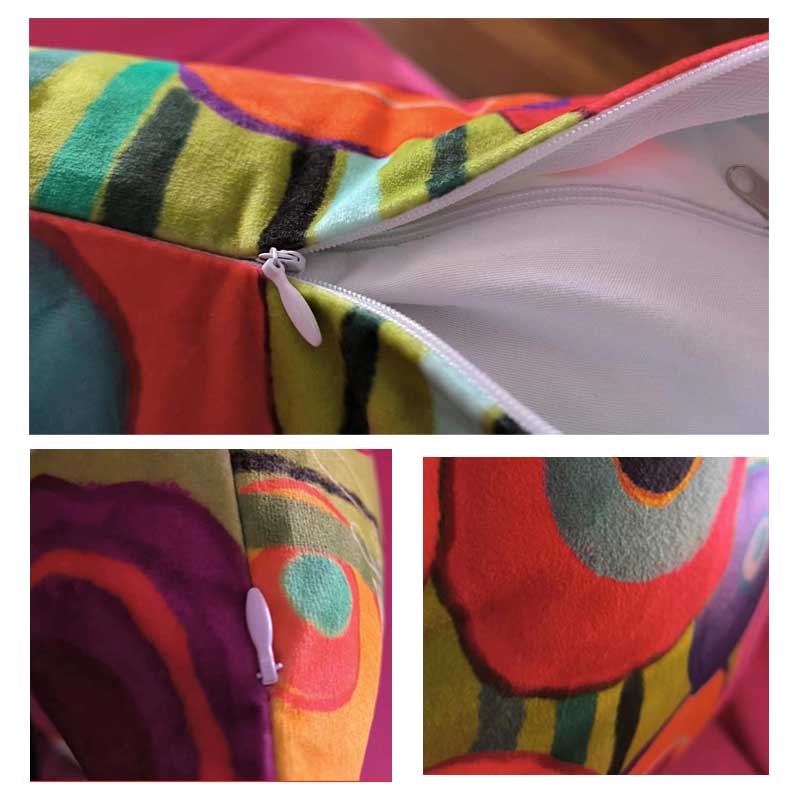 Feblilac Colorful Abstract Mountain Geometric Cushion Covers Throw Pillow Covers