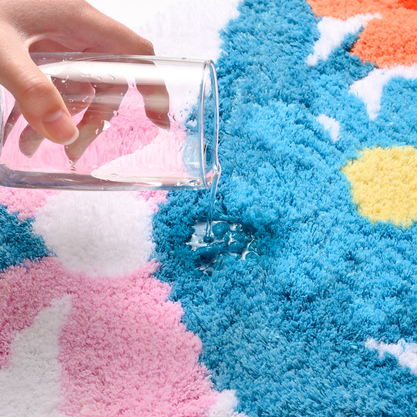 Feblilac Bouquet Tufted Bath Mat