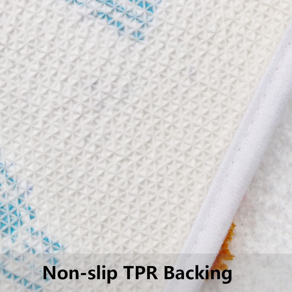 Feblilac Colorful Get Naked White Ground Bathroom Mat 50x80cm - Feblilac® Mat