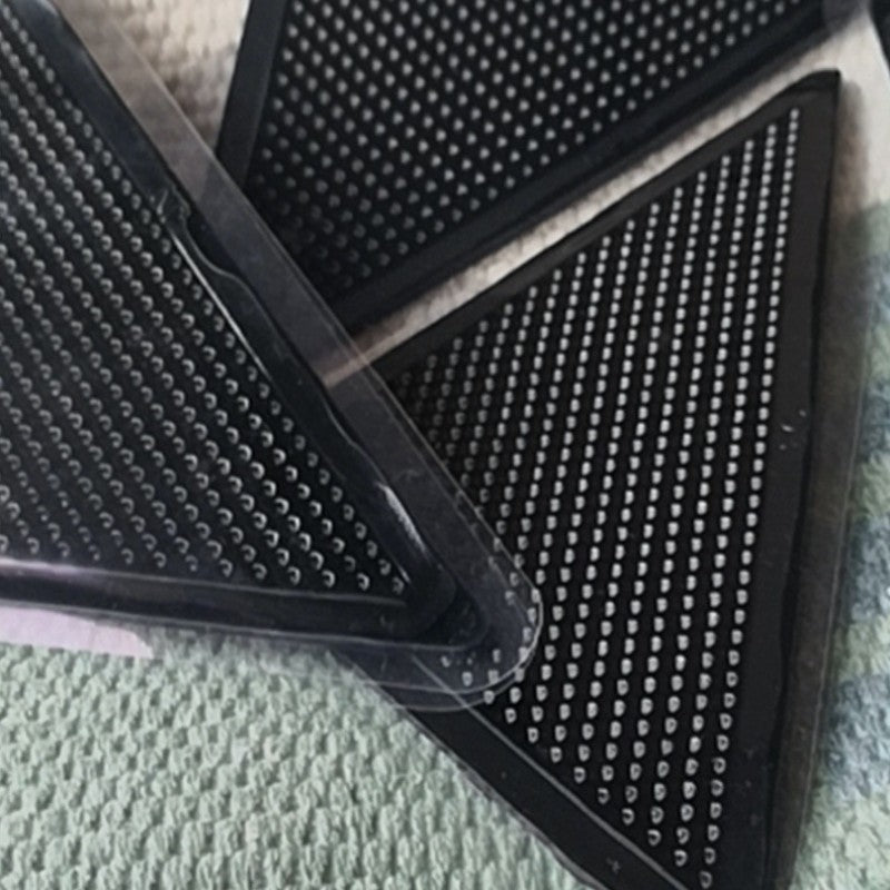 Feblilac Lotus Leaves Cotton Woven Bedroom Mat