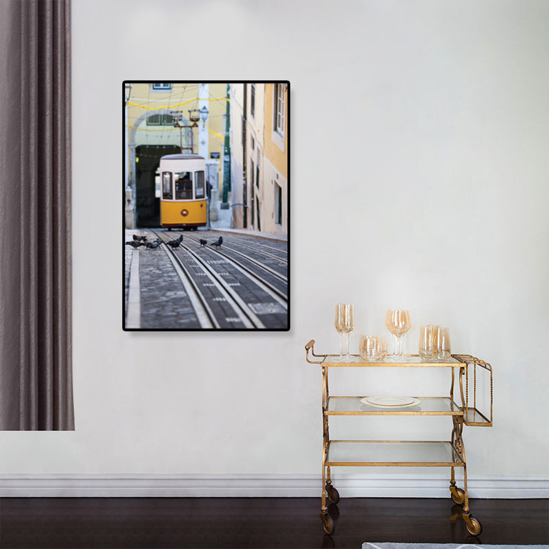 Nostalgic Photograph Urban Railway Canvas Boys Bedroom Transportation Wall Art Print - view 18