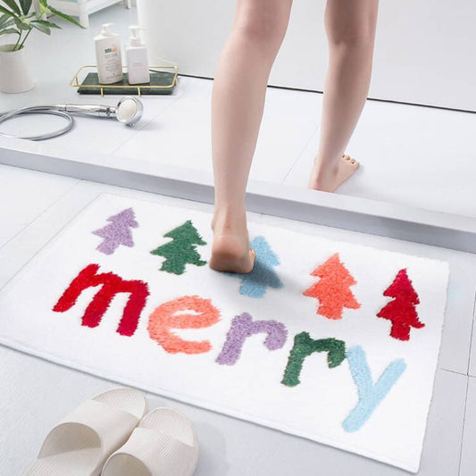 Feblilace Merry Christmas Bath Mat and Runner - Feblilac® Mat