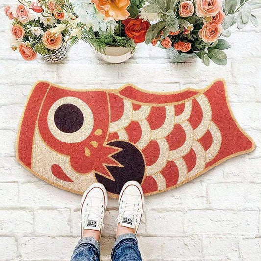 Red and Yellow Koi Fish PVC Entrance Door Mat - Feblilac® Mat