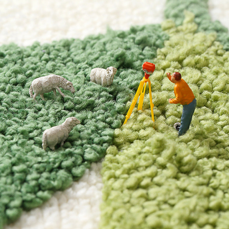 Feblilac Black/Green/Blue Leaves Bath Mat - Feblilac® Mat