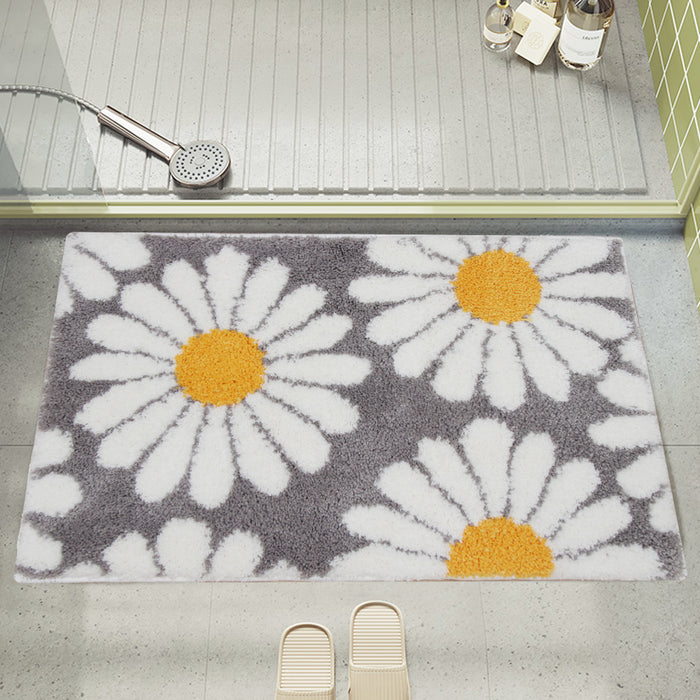 Feblilac Cute Green Daisy Bath Mat - Feblilac® Mat