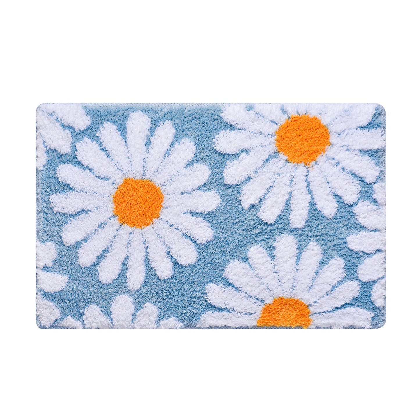 Feblilac Cute Green Daisy Bath Mat - Feblilac® Mat
