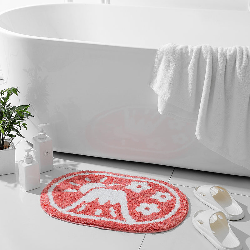 Blue Fuji Mountain and Sakura Blossom Bath Mat - Feblilac® Mat