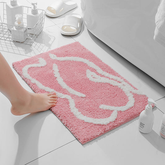 Feblilac Pink Naked Back Bath Mat - Feblilac® Mat