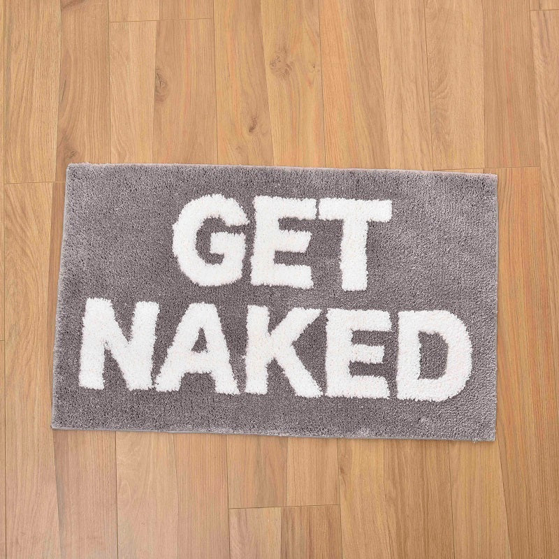 Feblilac Blue/Red/Grey Get Naked Bath Mat - Feblilac® Mat