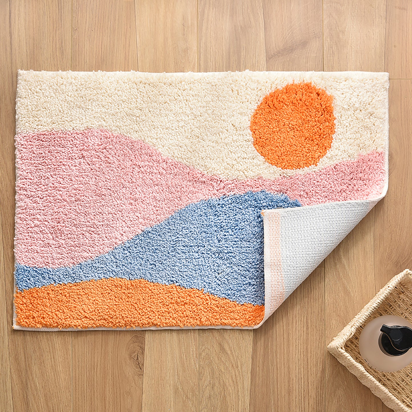 Feblilac Pink Mountain Bath Mat - Feblilac® Mat