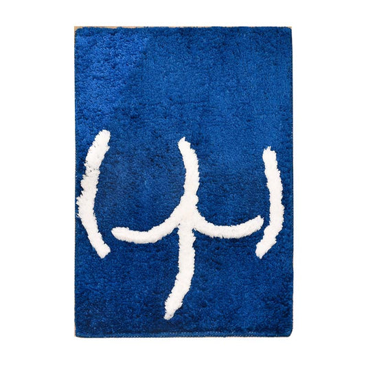 Blue Ass Bath Mat