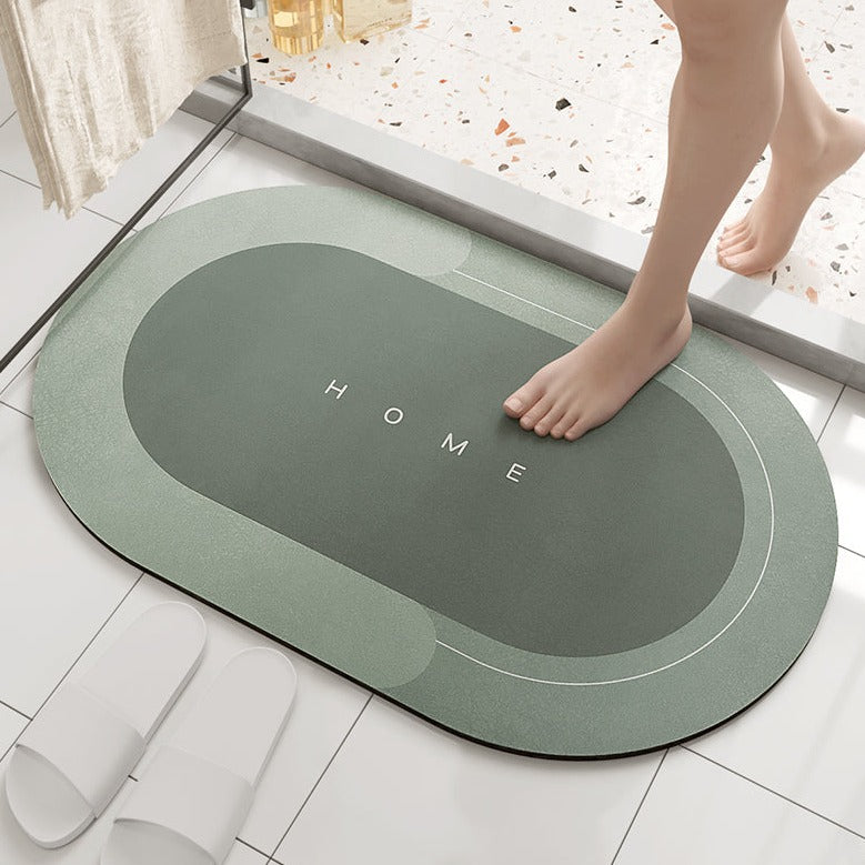 Oval Diatomaceous Earth Bathroom Mat - Feblilac® Mat