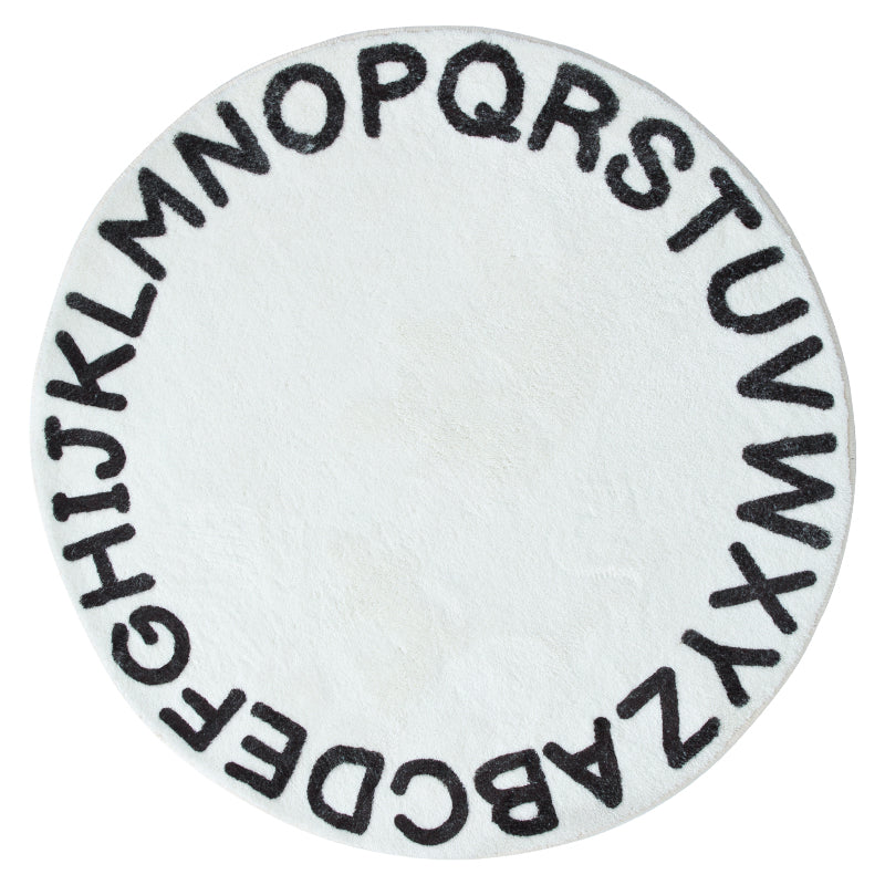 Alphabet Round Bedroom Mat