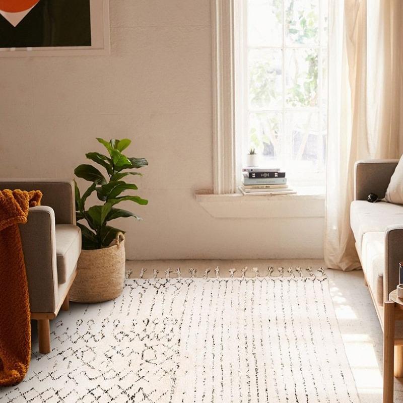 The Makara Tassel Handmade Area Floor Rugs Carpet - Feblilac® Mat