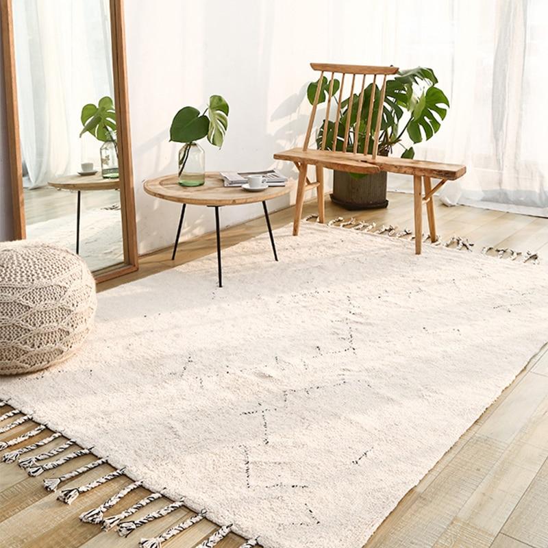 The Makara Tassel Handmade Area Floor Rugs Carpet - Feblilac® Mat