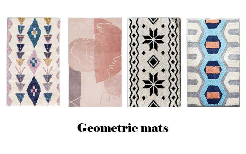 Geometric floor mat