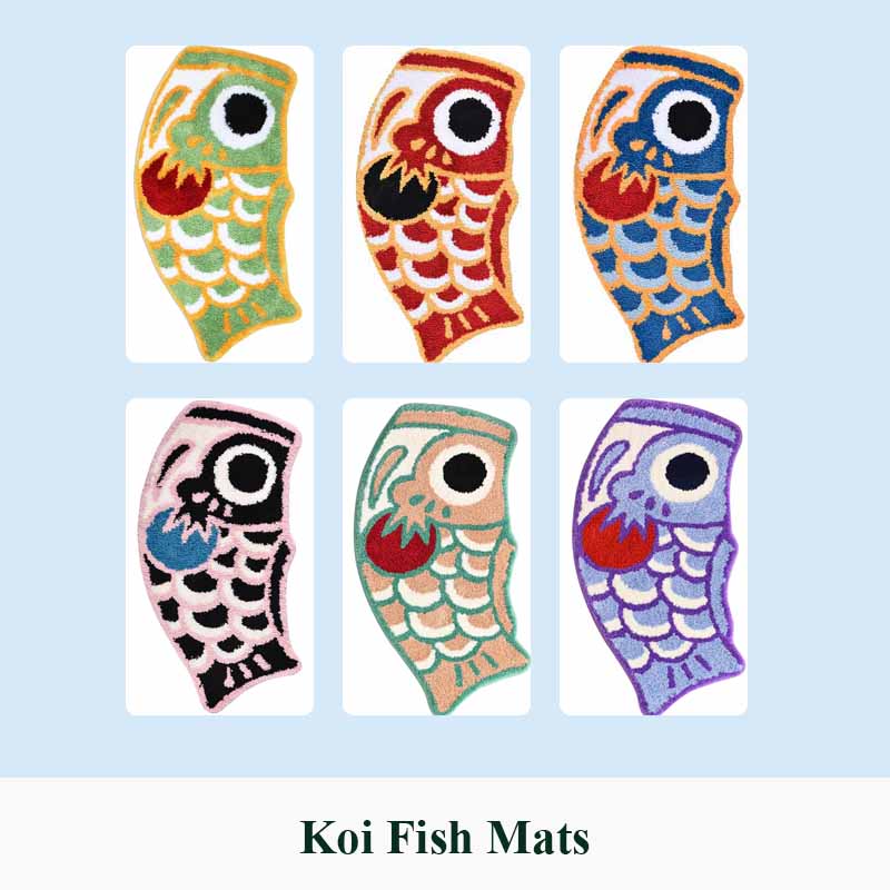 Koi Fish Bath Mat