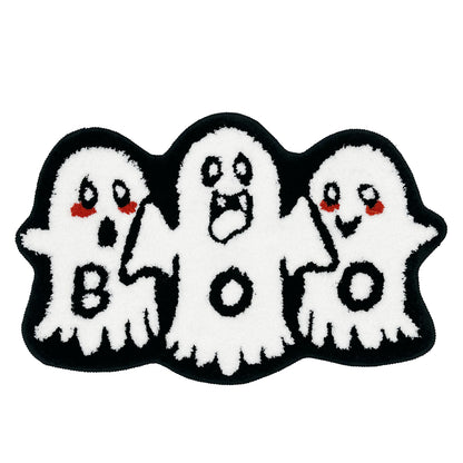 Feblilac Cute Ghost Boo Tufted Bath Mat