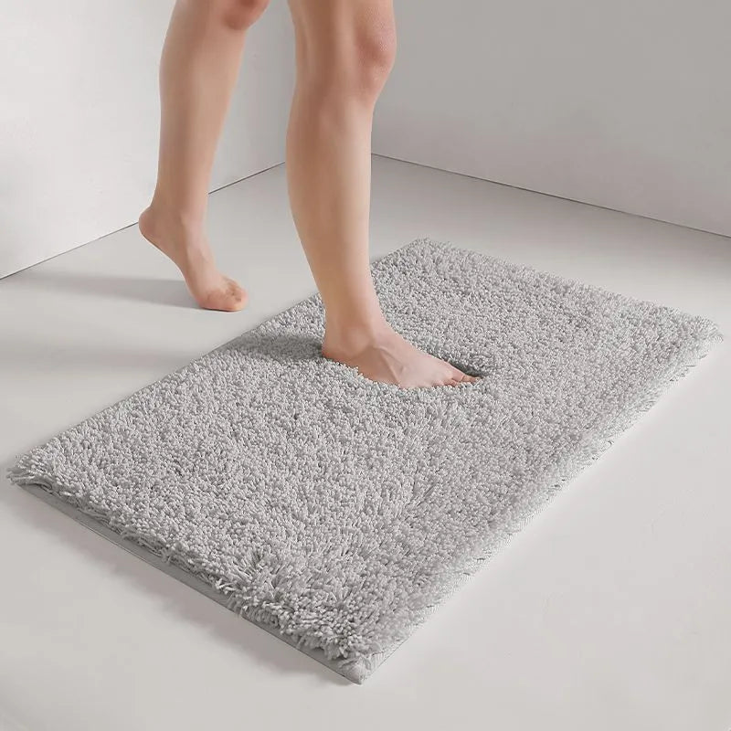 Feblilac Solid Color Extra Long Thick Bathroom Mat - view 2