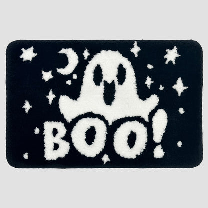 Feblilac Cute Ghost Tufted Bath Mat