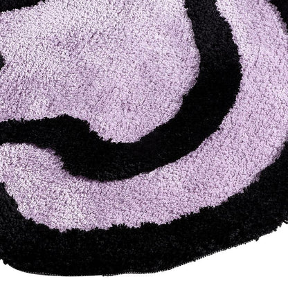 Tufted Smile Face Rug, Fun Fluffy Dizzy Mat for Bathroom Bedroom