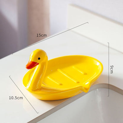 Feblilac Duck Soap Box for Bathroom