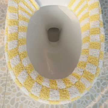 Feblilac Checkerboard Toilet Seat Cover