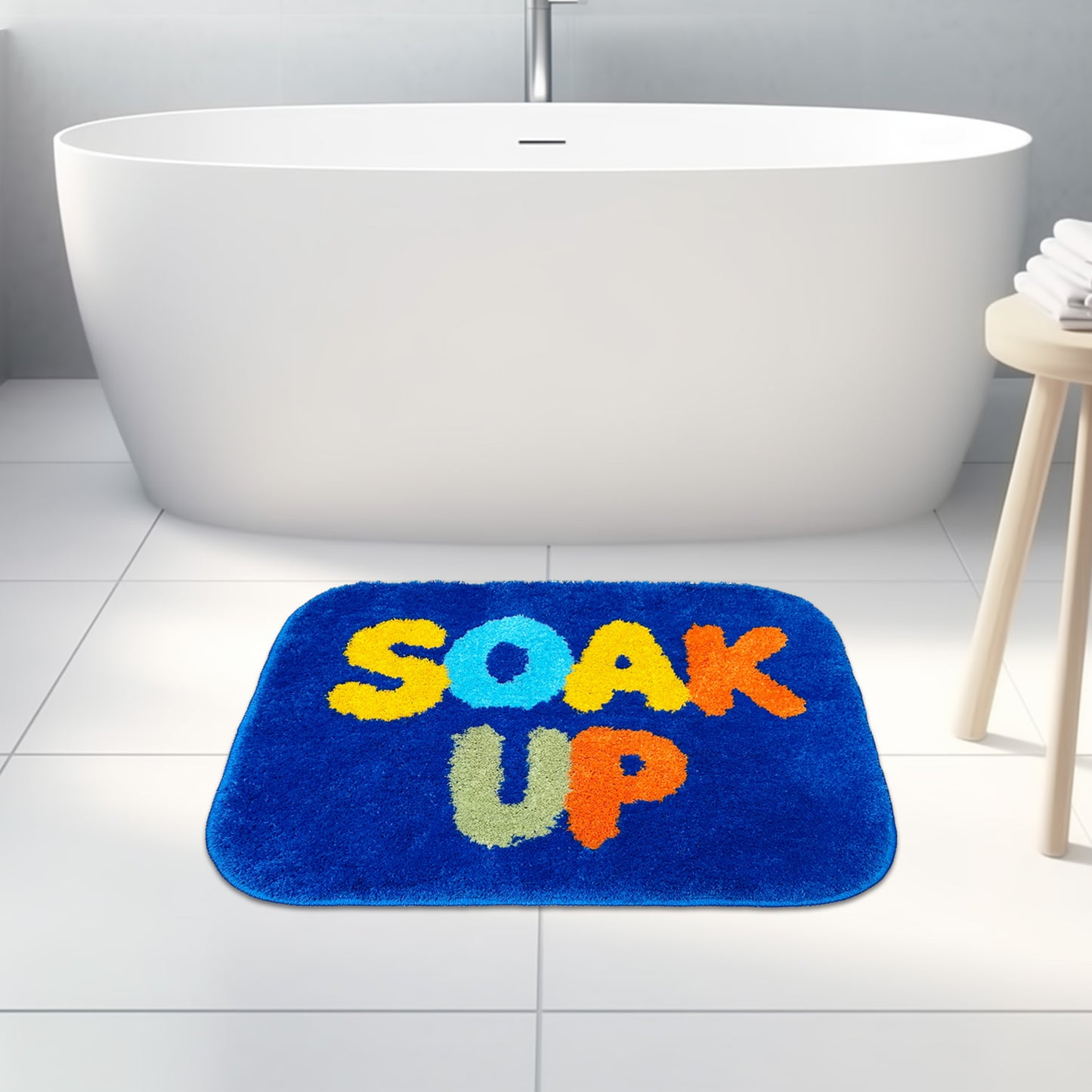 Feblilac Soak Up Tufted Bath Mat