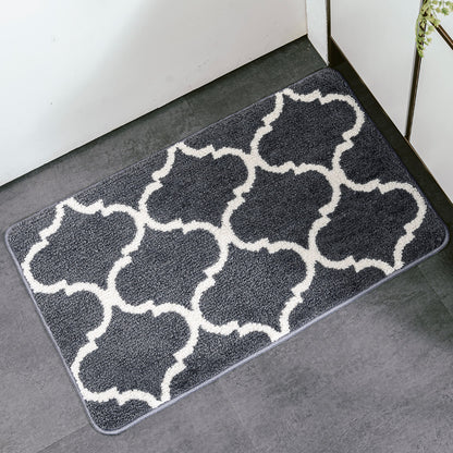 Feblilac Geometric Lantern Shape Tufted Bath Mat