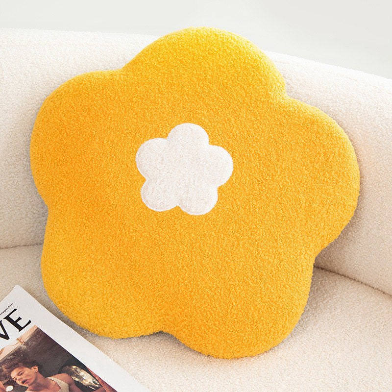 Feblilac Flower Plush Memory Foam Cushion Seat Pads