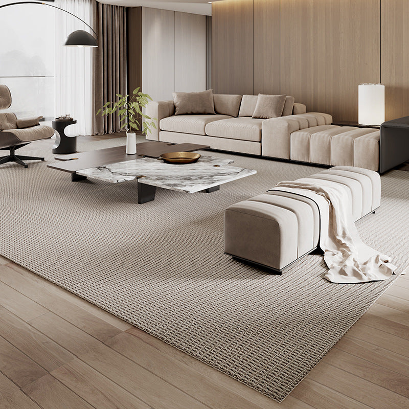 Feblilac Nordic StyleRectangular Solid Wool Living Room Carpet