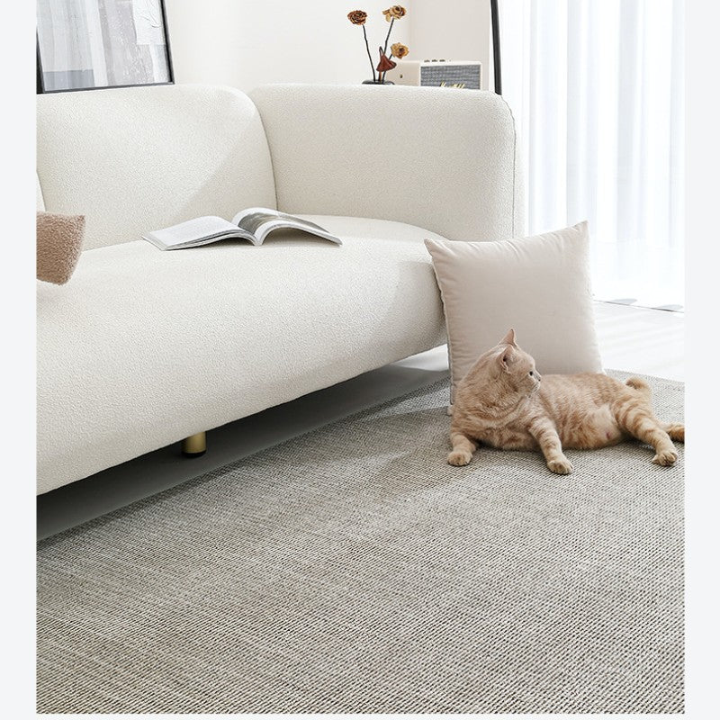 Feblilac Nordic Style Rectangular Solid Luxury Living Room Carpet