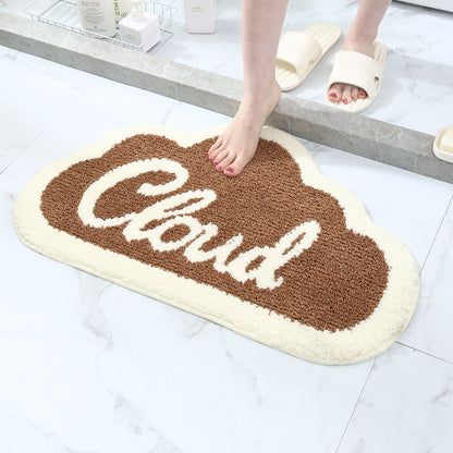 Feblilac Cute the Cloud Tufted Bath Mat