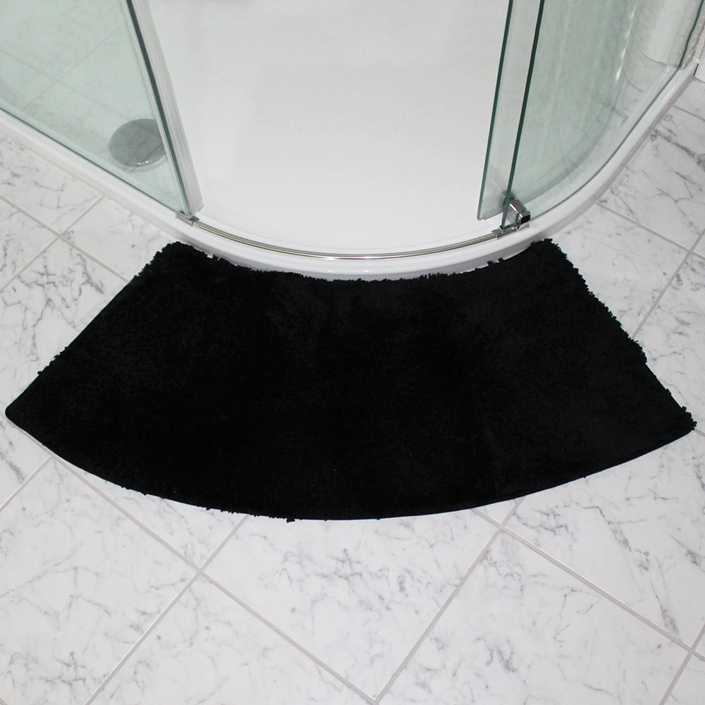 Fan Shaped Shower Mat, Soft Tufted Bath Mat - view 3