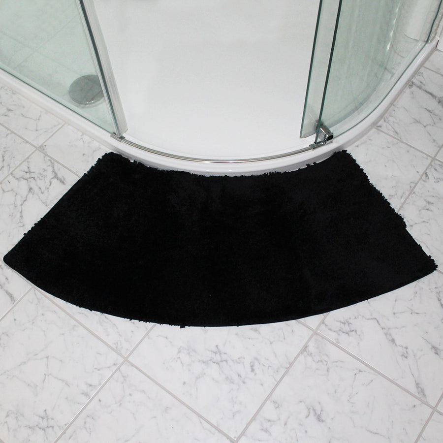 Fan Shaped Shower Mat, Soft Tufted Bath Mat - view 3