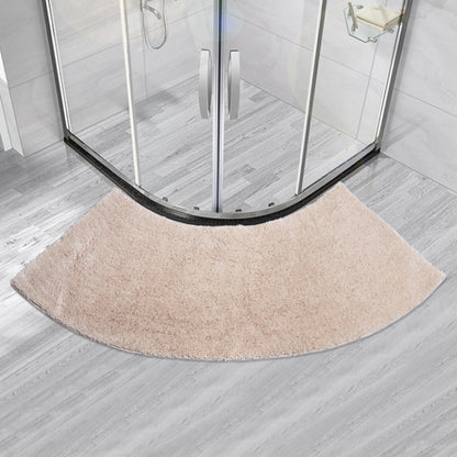 Fan Shaped Shower Mat, Soft Tufted Bath Mat