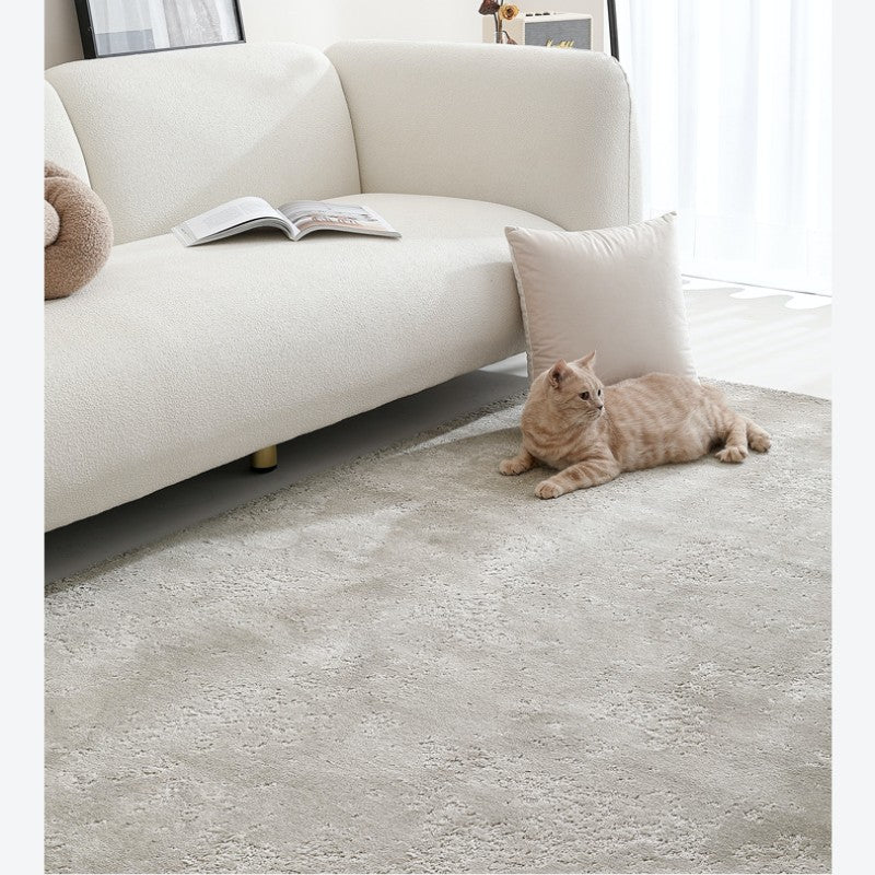 Feblilac Modern Simple Rectangular Solid Living Room Carpet