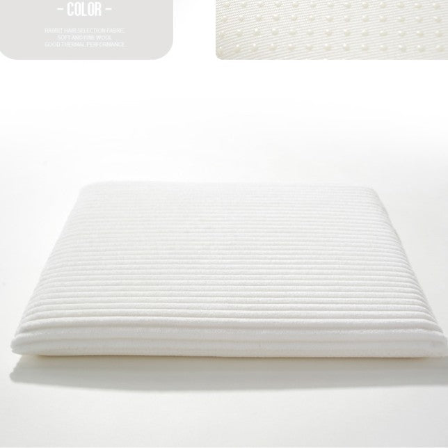 Feblilac Solid Corduroy Memory Foam Cushion Seat Pads