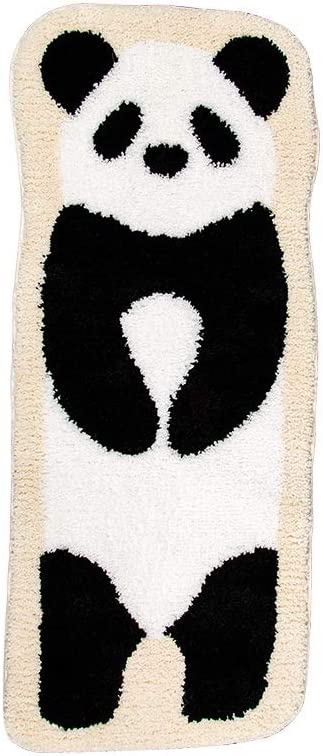 Feblilac Small Panda Animals Tufted Bath Mat