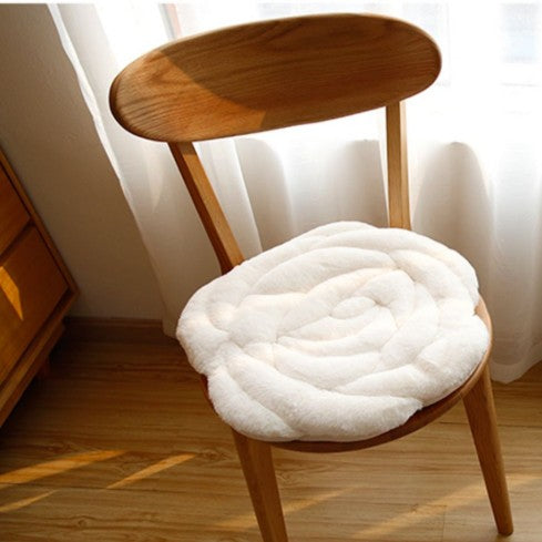Feblilac Thickened Rose-Shaped Plush Cushion - view 2