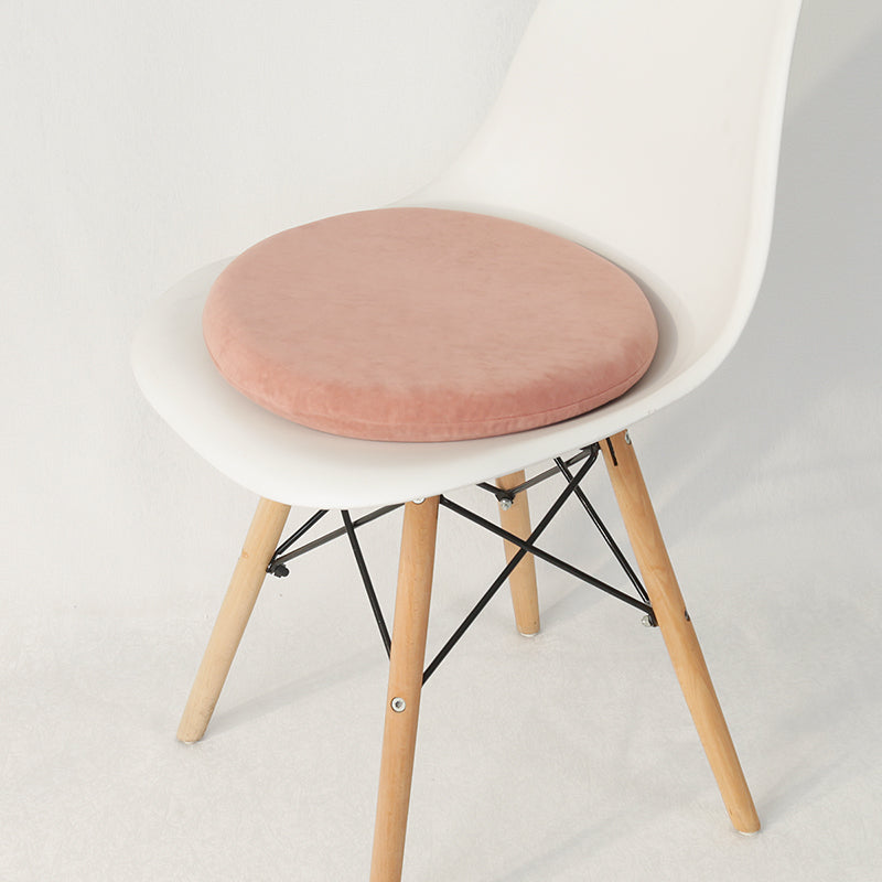 Feblilac Round Solid Suede Memory Foam Cushion - view 12