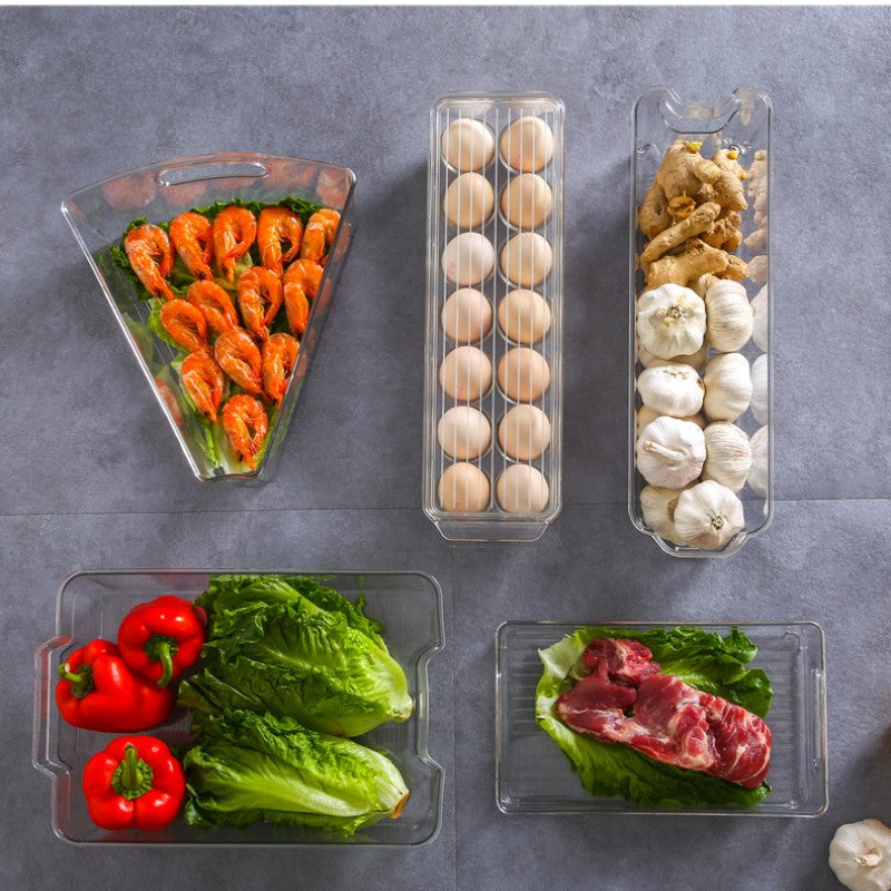 Feblilac Transparent Refrigerator Storage Box Kitchen Storage - view 4