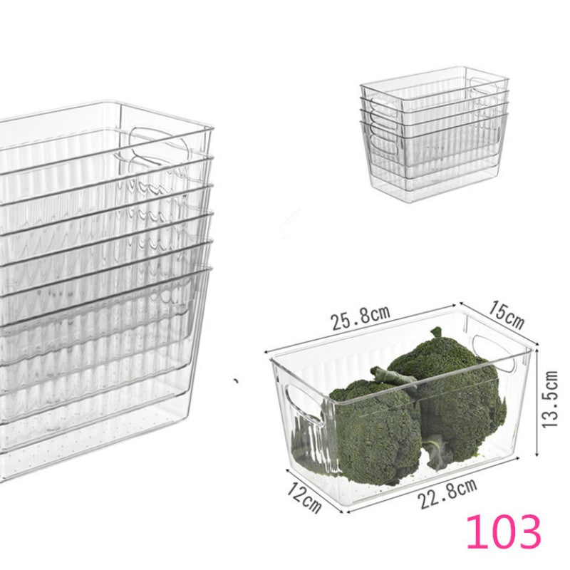 Feblilac Transparent Refrigerator Storage Box Kitchen Storage - view 16